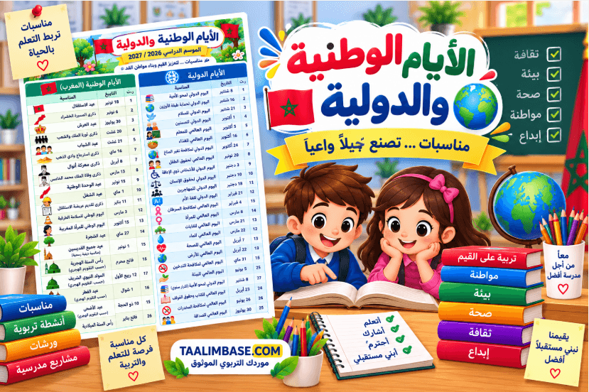 الأيام الوطنية والدولية PDF