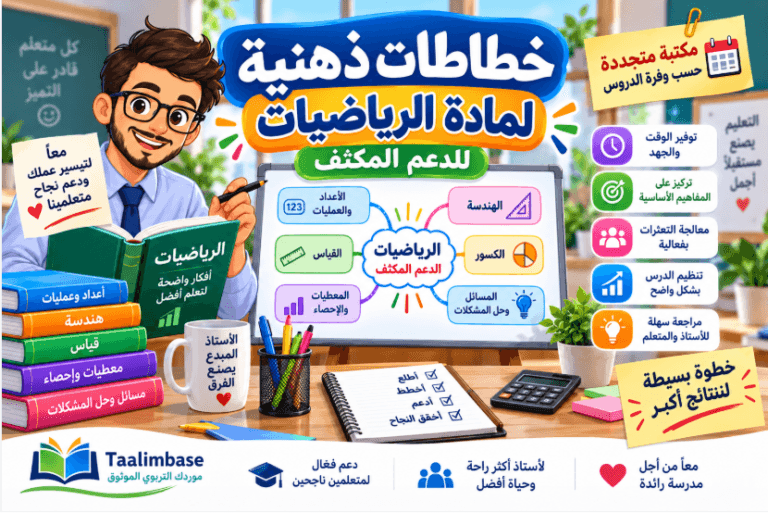 خطاطات ذهنية للرياضيات (الدعم المكثف)