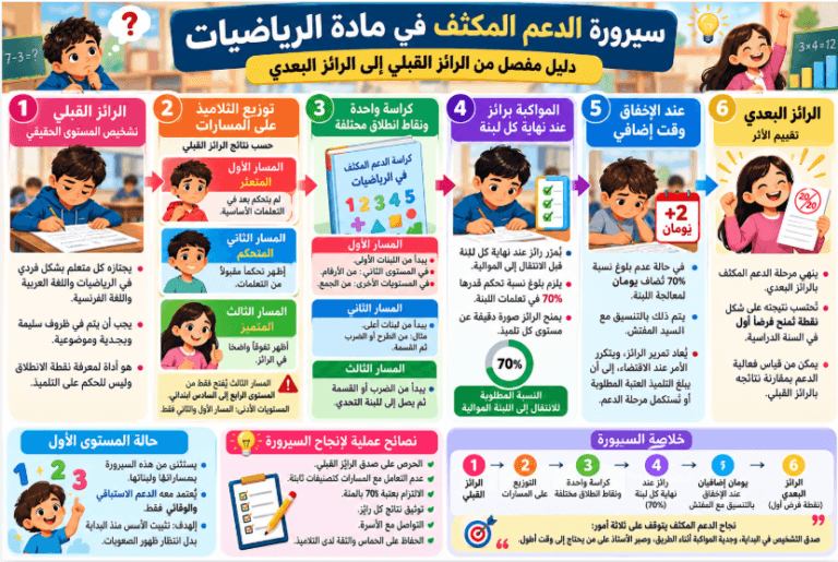 الدعم المكثف مادة الرياضيات