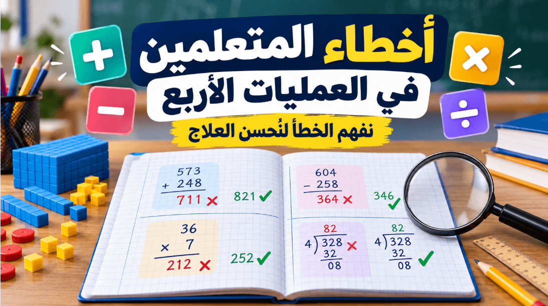 العمليات الأربع ومعالجة الأخطاء