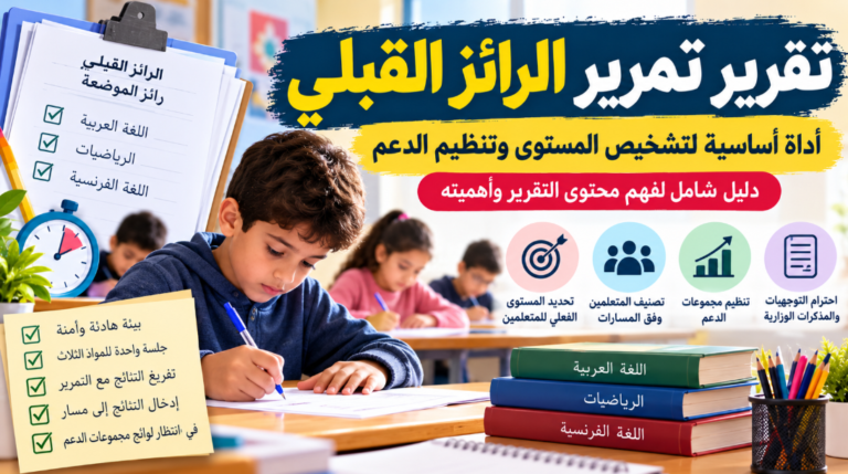 تقرير تمرير الرائز القبلي